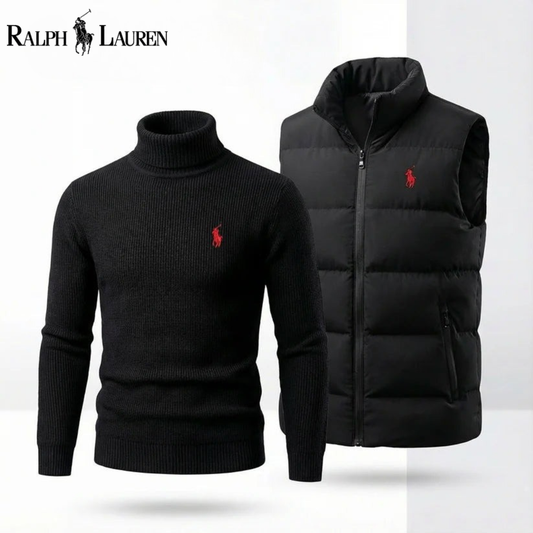 RL®Quilted Gilet + Complimentary Roll Neck Jumper