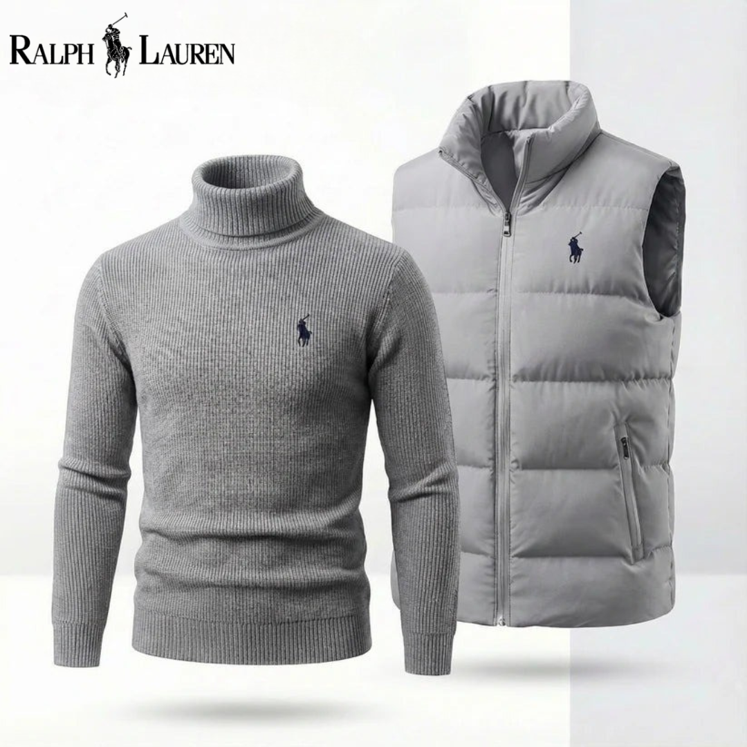 RL®Quilted Gilet + Complimentary Roll Neck Jumper