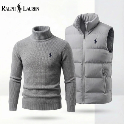 RL®Quilted Gilet + Complimentary Roll Neck Jumper