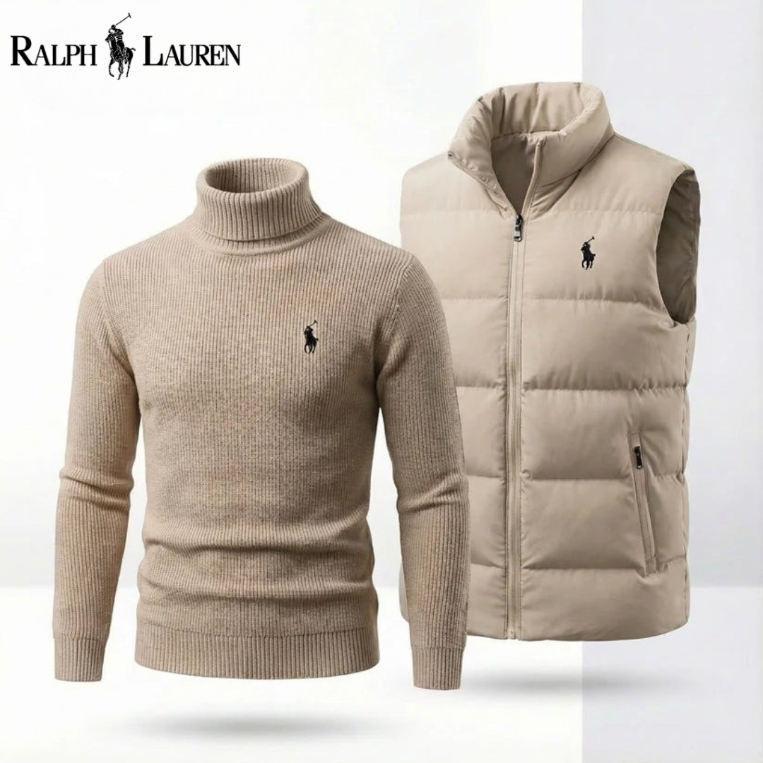 RL®Quilted Gilet + Complimentary Roll Neck Jumper