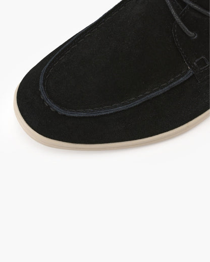 Men’s Suede Lace-Up Derby Shoes – Casual Dress Shoes with Soft Suede Leather